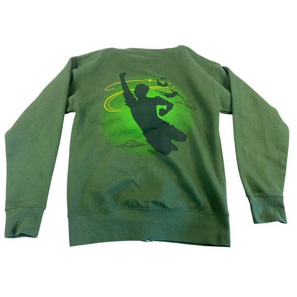 Peter Pan Broadway Musical (2024) Official Merch Zip Up Hoodie Green UNISEX SM - Picture 5 of 6